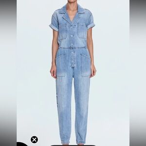 Anthropologie Womens M Pistola Grover Denim Jumpsuit